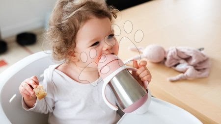 Dětské hrnky - Láhev Bidon s dvojitými stěnami Stainless Steel Straw Cup Beaba - 6