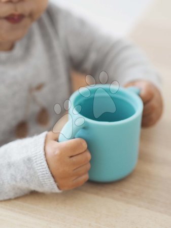 Dojčenské potreby - Hrnček pre bábätká Silicone Learning Cup Blue Beaba _1