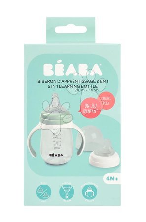 Kinderbecher -  Bidon Flasche zum Trinken lernen 2in1  Training Bottle Beaba  - 8