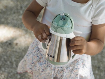 Kinderbecher - Bidon-Flasche mit Doppelwand Stainless Steel Straw Cup Beaba - 2