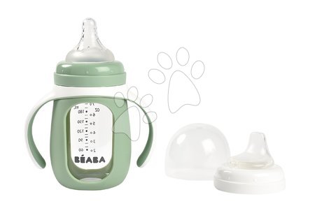 Kinderbecher - Bidon Flasche zum Trinken lernen 2in1 Training Bottle Beaba - 2