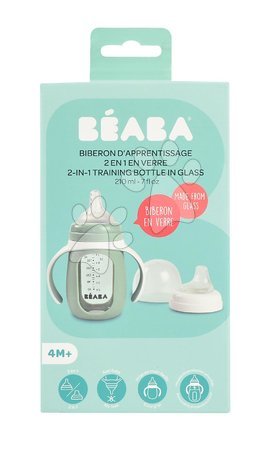 Kinderbecher - Bidon Flasche zum Trinken lernen 2in1 Training Bottle Beaba - 4