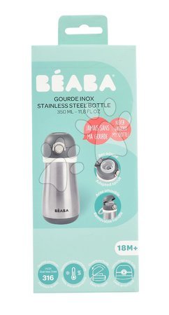 Gyerek itatópoharak - Ivó palack Bidon dupla falú Stainless Steel Bottle Beaba - 5