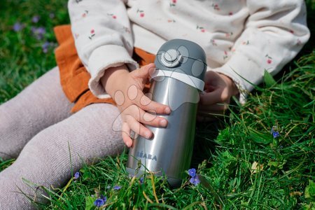 Căni cu cioc pentru bebeluși - Sticlă Bidon cu pereți dubli Stainless Steel Bottle Beaba - 7