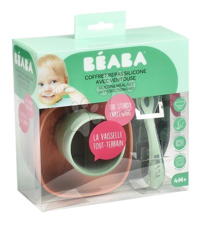 Zestawy do jedzenia - Zestaw stołowy Silicone Meal Set Beaba - 7