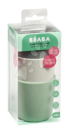 Gyerek itatópoharak - Babapoharak Silicone Glass Set Beaba - 8