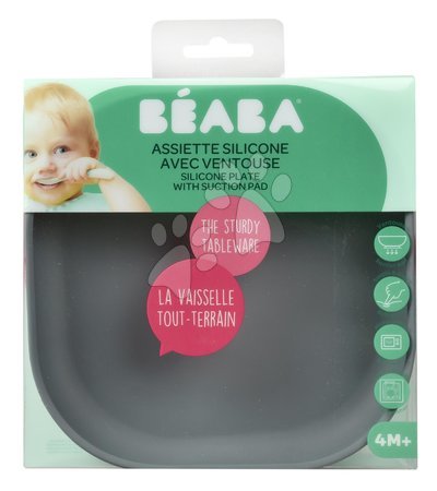 Tányérok és tálkák - Babatányér Silicone Suction Plate Beaba - 4