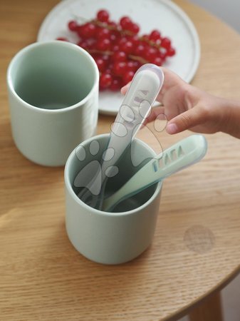 Evőeszközök és etetőkanalak - Ergonomikus kanalak 1st Age Silicone Spoons Beaba - 2