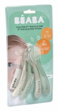 Evőeszközök és etetőkanalak - Ergonomikus kanalak 2nd Age Silicone Spoons Beaba - 3