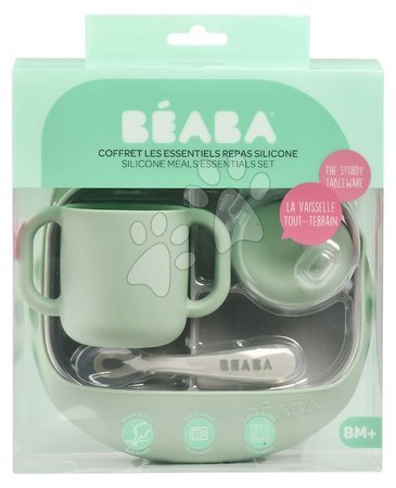 Babaétkészletek - Étkezőgarnitúra Silicone Meal Essentials Set Beaba - 4