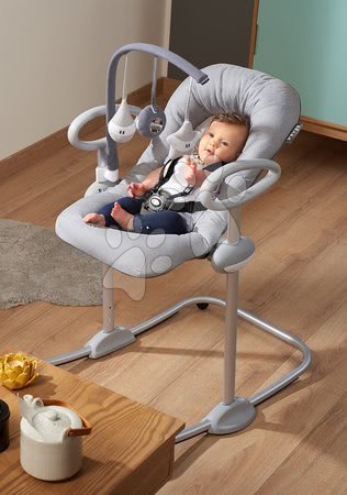 Transats pour nourrissons - Lit bébé réglable Up & Down Bouncer III Heather Grey Beaba - 8