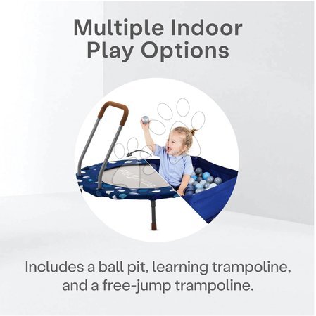 Trampolines pour enfants - Trampoline Centre d'Activités 3-en-1 Bleu smarTrike - 8