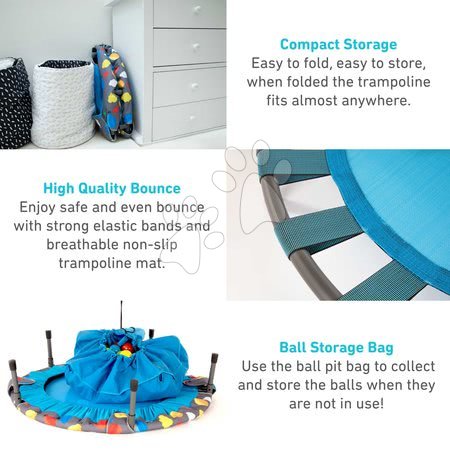 Trampolines pour enfants - Trampoline pour enfants 3v1 Jump smarTrike - 8