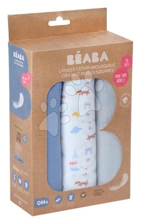 Pelenkák - Textil pelenkák pamut muszlinból  Cotton Muslin Cloths Beaba - 5