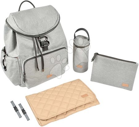 Nappy changing bags - Diaper bag as a backpack Vancouver Backpack Heather Grey Beaba - 9