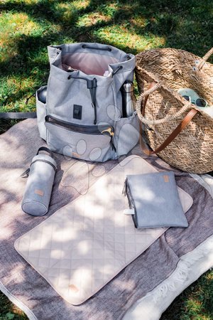 Pelenkázótáskák babakocsikhoz - Pelenkázó hátizsák Vancouver Backpack Heather Grey Beaba  - 16