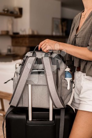 Pelenkázótáskák babakocsikhoz - Pelenkázó hátizsák Vancouver Backpack Heather Grey Beaba  - 17