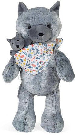 Od 0 do 3 měsíců - Plyšová máma vlčice s mláďátkem Linoo Mummy Wolf Plush Louise Kaloo - 2