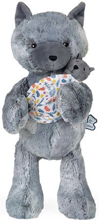 Od 0 do 3 měsíců - Plyšová máma vlčice s mláďátkem Linoo Mummy Wolf Plush Louise Kaloo - 3