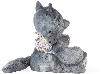 Od 0 do 3 měsíců - Plyšová máma vlčice s mláďátkem Linoo Mummy Wolf Plush Louise Kaloo - 5