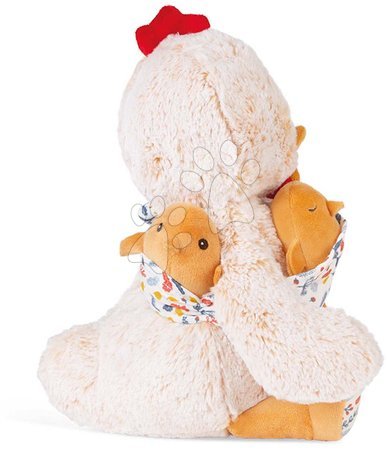 Jucării de pluș și textile - Tata cocoș de pluș cu puișori Linoo Chicken Dad Plush Paul Kaloo  - 2