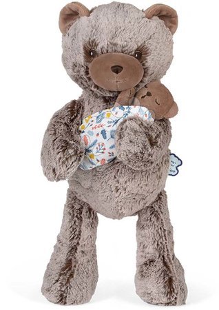 Plüssmacik - Plüss mackó papa kölykével Linoo Bear Dad Plush Oscar Kaloo  - 4