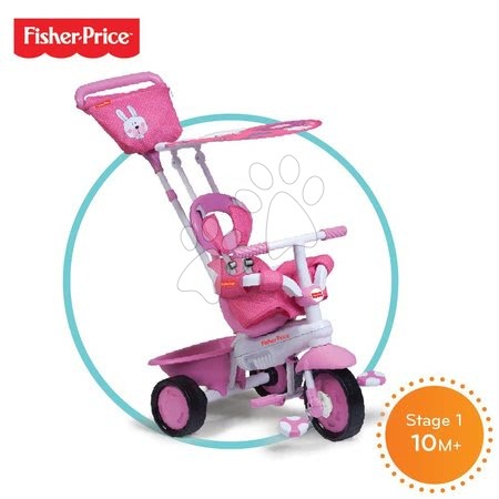 Triciklik 10 hónapos kortól - Tricikli Fisher-Price Elite Pink smarTrike - 1