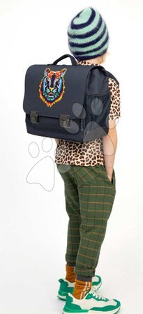 Schultaschen  - Schulrucksack Classic Midi Tiger Navy Jeune Premier - 6