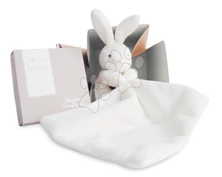 Hračky na mazlení DouDou - Plyšový zajíček na mazlení Bunny Flower Box Doudou et Compagnie - 3