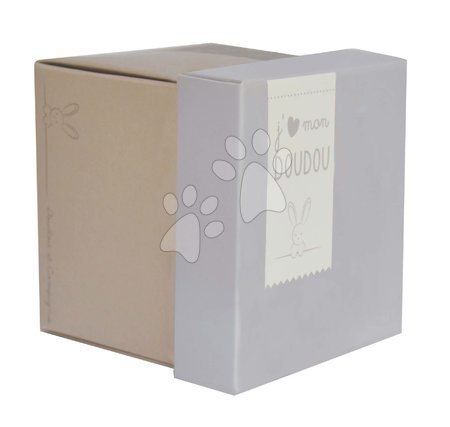 Hračky na mazlení DouDou - Plyšový zajíček na mazlení Bunny Flower Box Doudou et Compagnie - 5