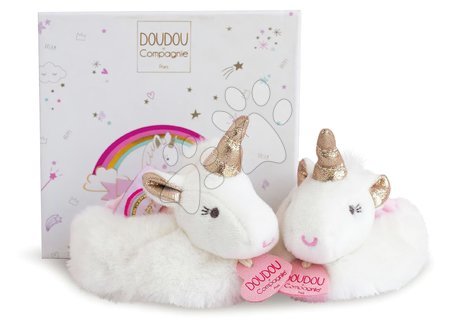 Babaruházat - Papucs újszülött részére csörgővel Unicorn Lucie la Licorne Doudou et Compagnie - 3