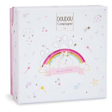 Odjeća za dojenčad - Papučky pre bábätko s hrkálkou Unicorn Lucie la Licorne Doudou et Compagnie - 4