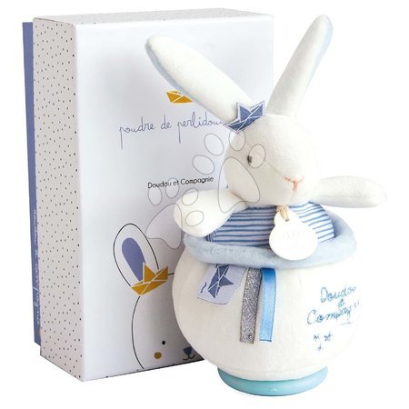 Plush rabbits - Plush bunny with melody Bunny Sailor Music Box Perlidoudou Doudou et Compagnie - 4