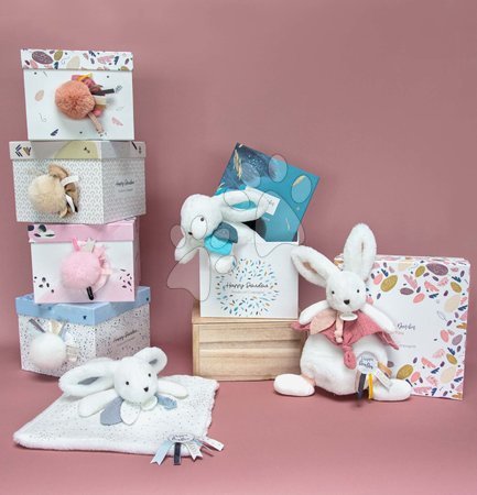 Plišasti zajčki - Plišasti zajček Bunny Happy Glossy Doudou et Compagnie - 14