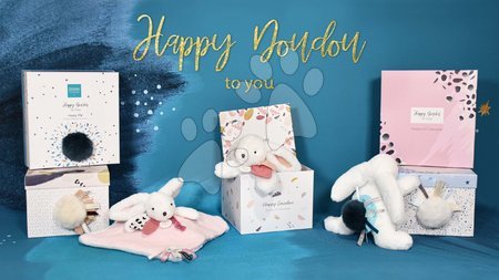 Plišasti zajčki - Plišasti zajček Bunny Happy Glossy Doudou et Compagnie - 15