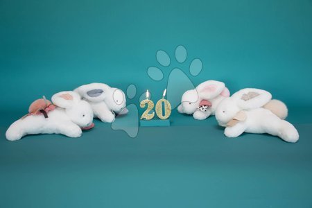 Plišasti zajčki - Plišasti zajček Bunny Happy Glossy Doudou et Compagnie - 7