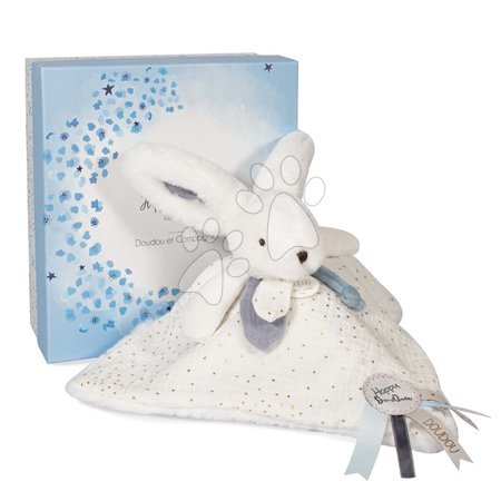 Giocattoli per coccolarsi e addormentarsi - Coniglietto di peluche da coccolare Bunny Happy Glossy Doudou et Compagnie - 4