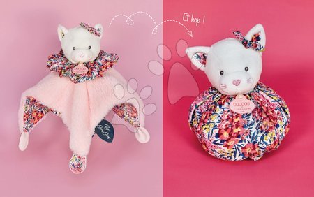 Giocattoli per coccolarsi e addormentarsi - Gattina di peluche da coccolare Doudou Boule 3in1 Doudou et Compagnie - 4