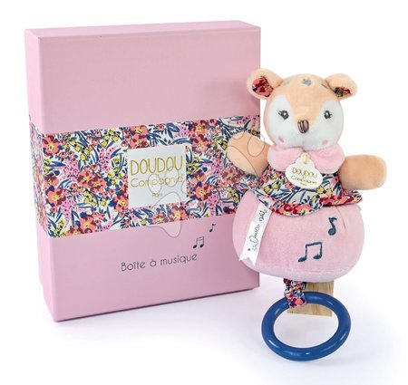 Plüschtiere - Plüschhirsch mit Melodie Music Box Boh'aime Doudou et Compagnie - 2