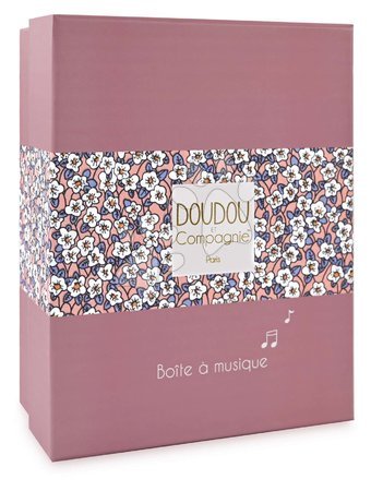 Pluszowe zajączki - Pluszowy króliczek z melodią Music Box Boh'aime Doudou et Compagnie - 3