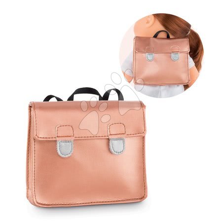 Oblečení pro panenky - Školní aktovka School Bag Golden Pink Ma Corolle - 1