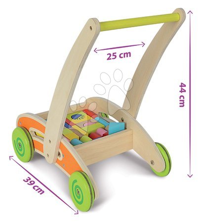 Chariots de marche pour enfants - Chariot de marche en bois Activity Walker Eichhorn - 2