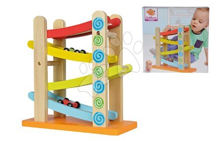 Jouets didactiques en bois - Circuit automobile en bois Eichhorn Color Motor Racing - 7