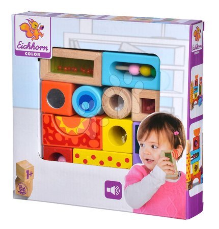 Cubetti in legno - Mattoncini in legno con audio Color Tinkling Blocks Eichhorn - 5