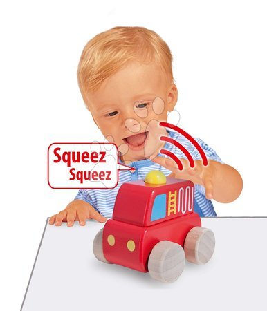 Dřevěná auta  - Dřevěné autíčko se zvukem Squeaky Cars Eichhorn - 2