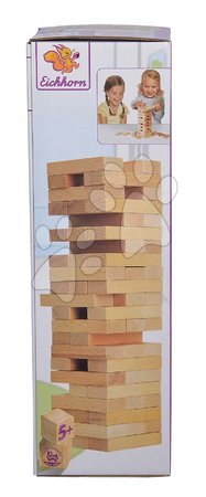 Gesellschaftsspiele für Kinder - Brettspiel-Klappturm aus Holz Wooden Tumbling Tower Eichhorn - 4