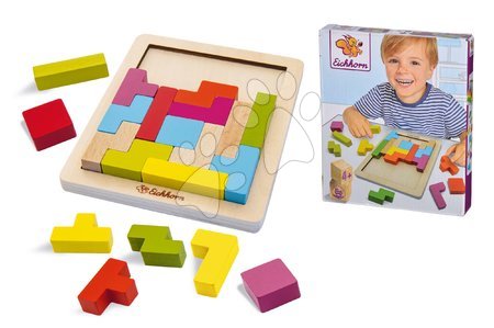 Jucării pentru dezvoltarea abilitătii copiiilor - Puzzle din lemn Shape Game Eichhorn - 6