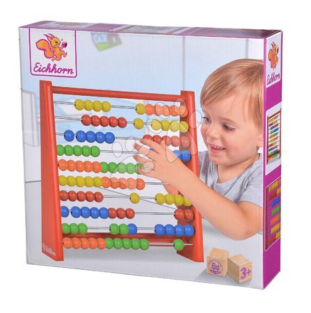 Jocuri educative din lemn - Abac din lemn Abacus Eichhorn  - 4