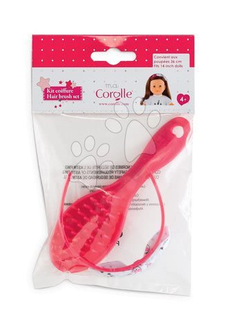 Játékbaba kiegészítők - Hajpánt és fésű Hair Brush Set Pink Ma Corolle - 4