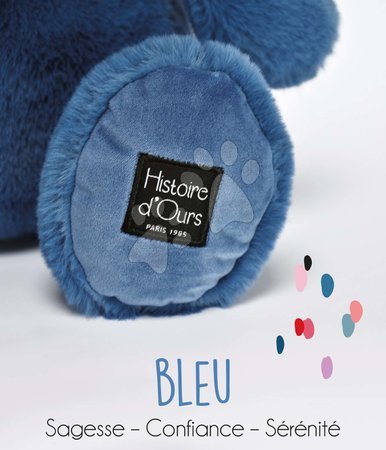 Plüssállatkák - Plüss víziló Hip' Blue Hippo Exotique Histoire d’ Ours - 4